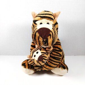 Creature Comforts Tiger with Baby  Hugs Plush 9" Stuffed Animals